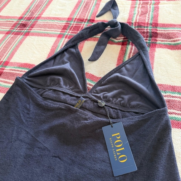 NWT Polo Ralph Lauren Beach Dress Cover Up Dark Blue Regular Fit size S - Picture 6 of 16